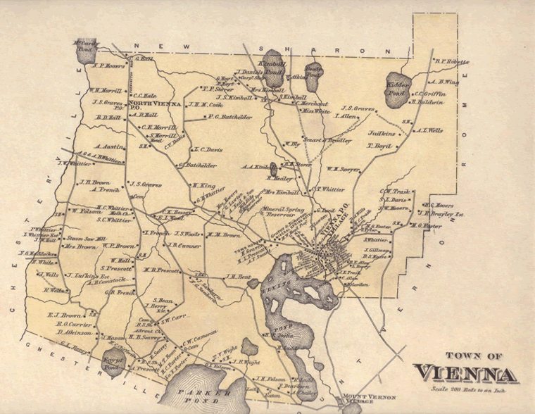 Vienna Historical Society 1879 Map