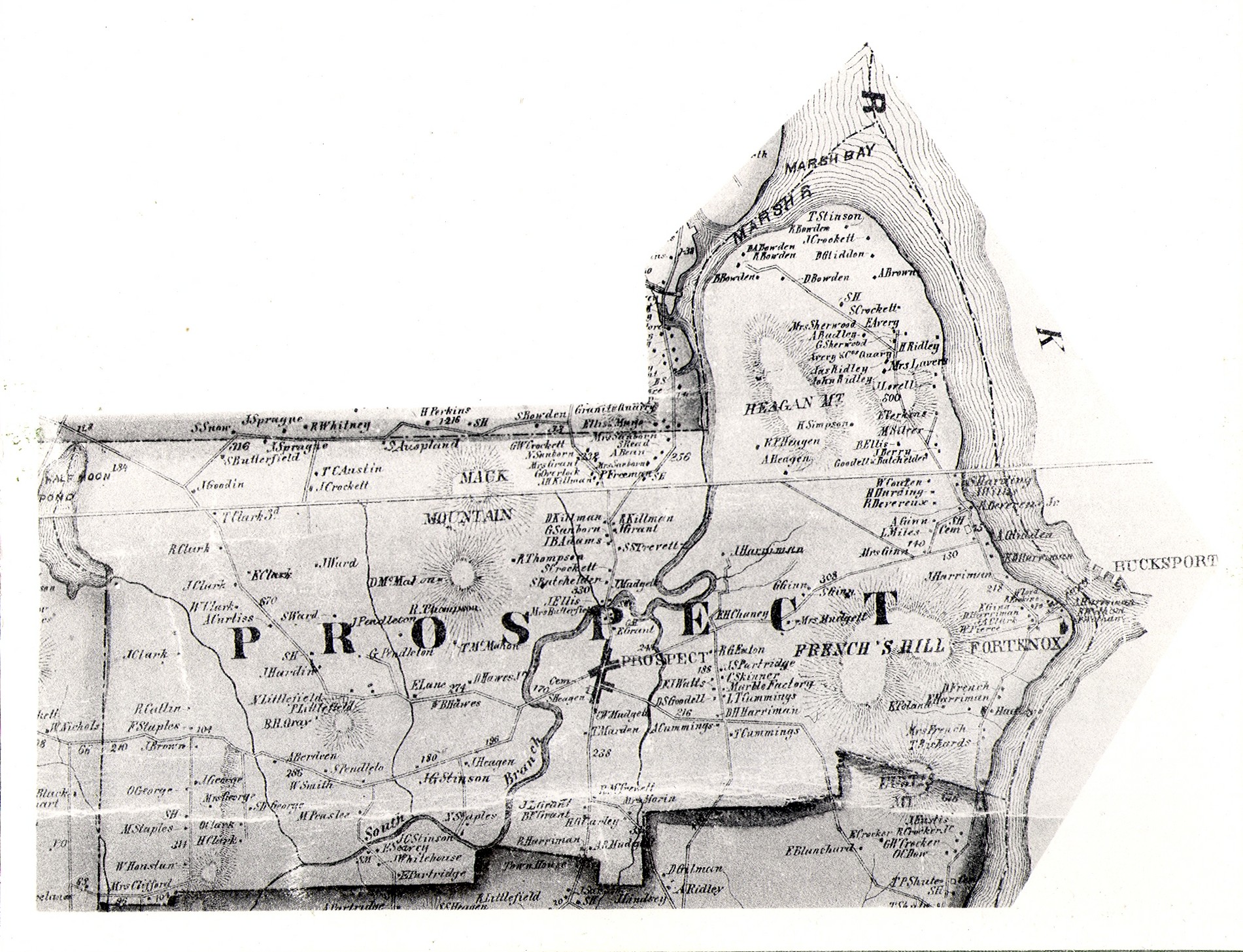 1859 Maps of Waldo County Towns