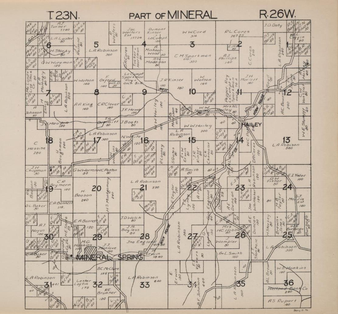 1930 Plat Book of Barry County Missouri
