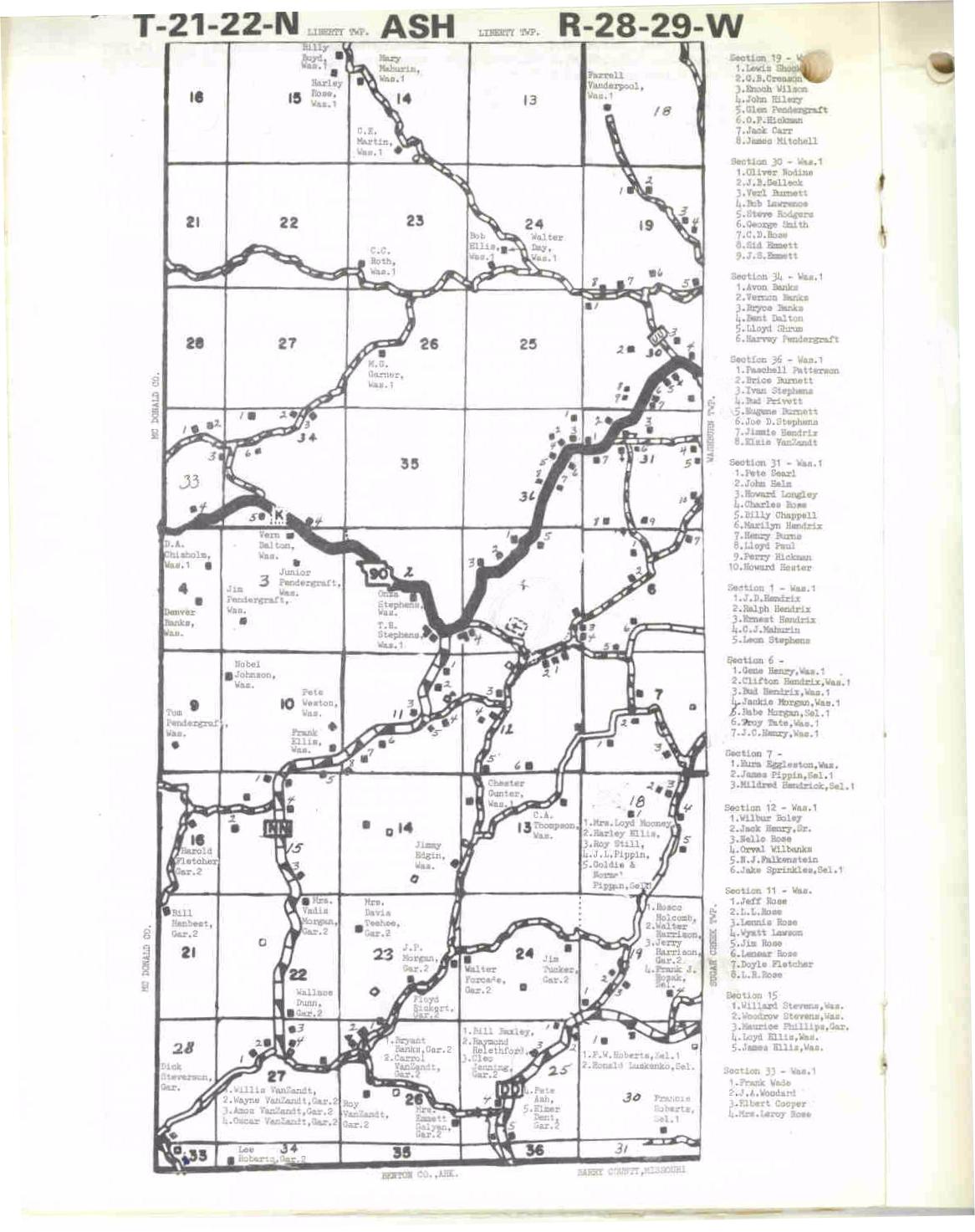 Maps Barry County, MO
