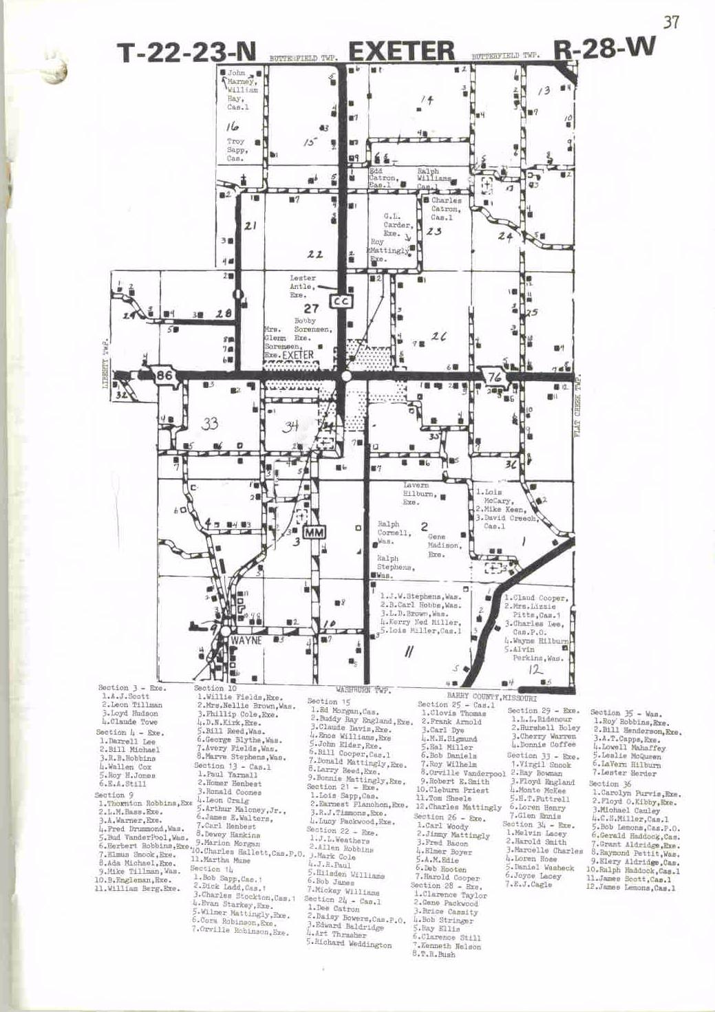 Maps Barry County, MO