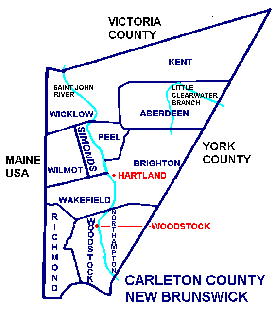Map Resources for Carleton County, New Brunswick