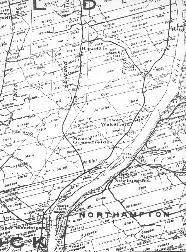 Wilmot and Wakefield Parishes Carleton Co.NB. Cadastral map.