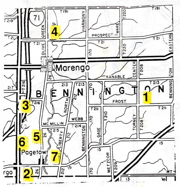 Cemeteries of Bennington Twp., Morrow County, OH