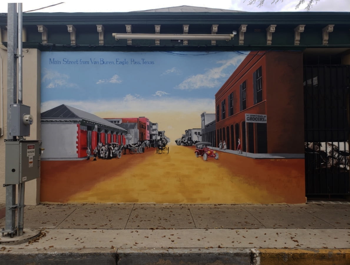 A local artist is bringing the wonders of art into a small border town