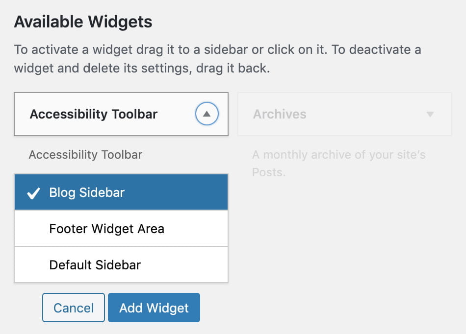 Editing Sidebars WordPress Styles