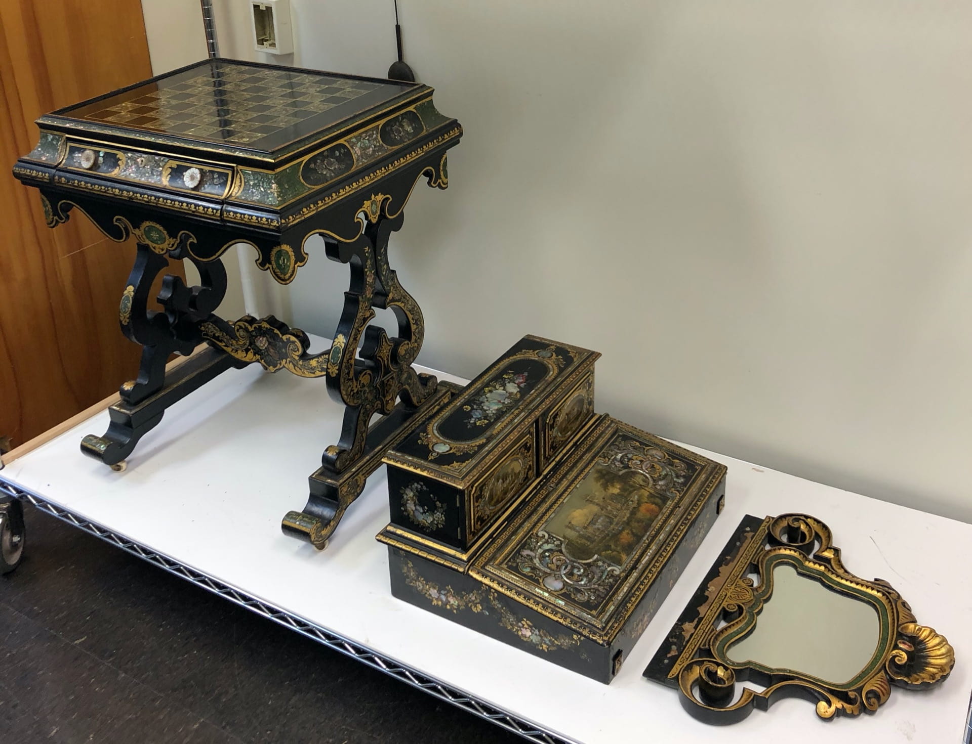 “A Mass of Barbarous Splendour” A PapierMâché Writing Desk in the