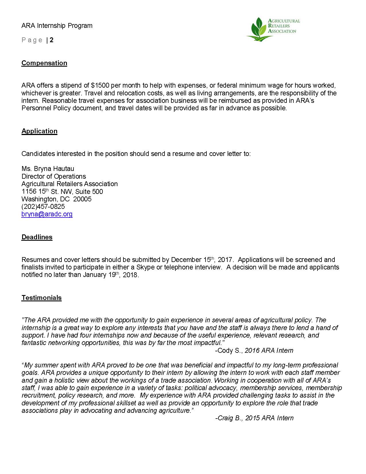 Cover letter example