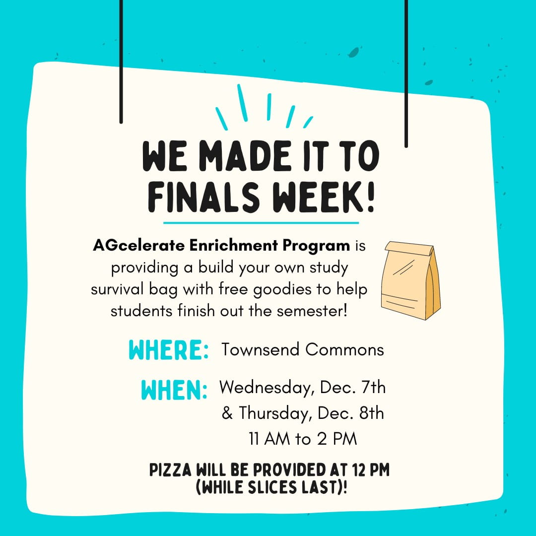 AGcelerate Study Break Bags Talk of Townsend