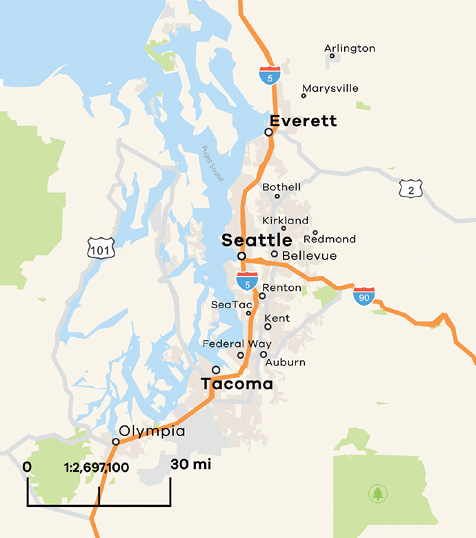 Greater Seattle Map
