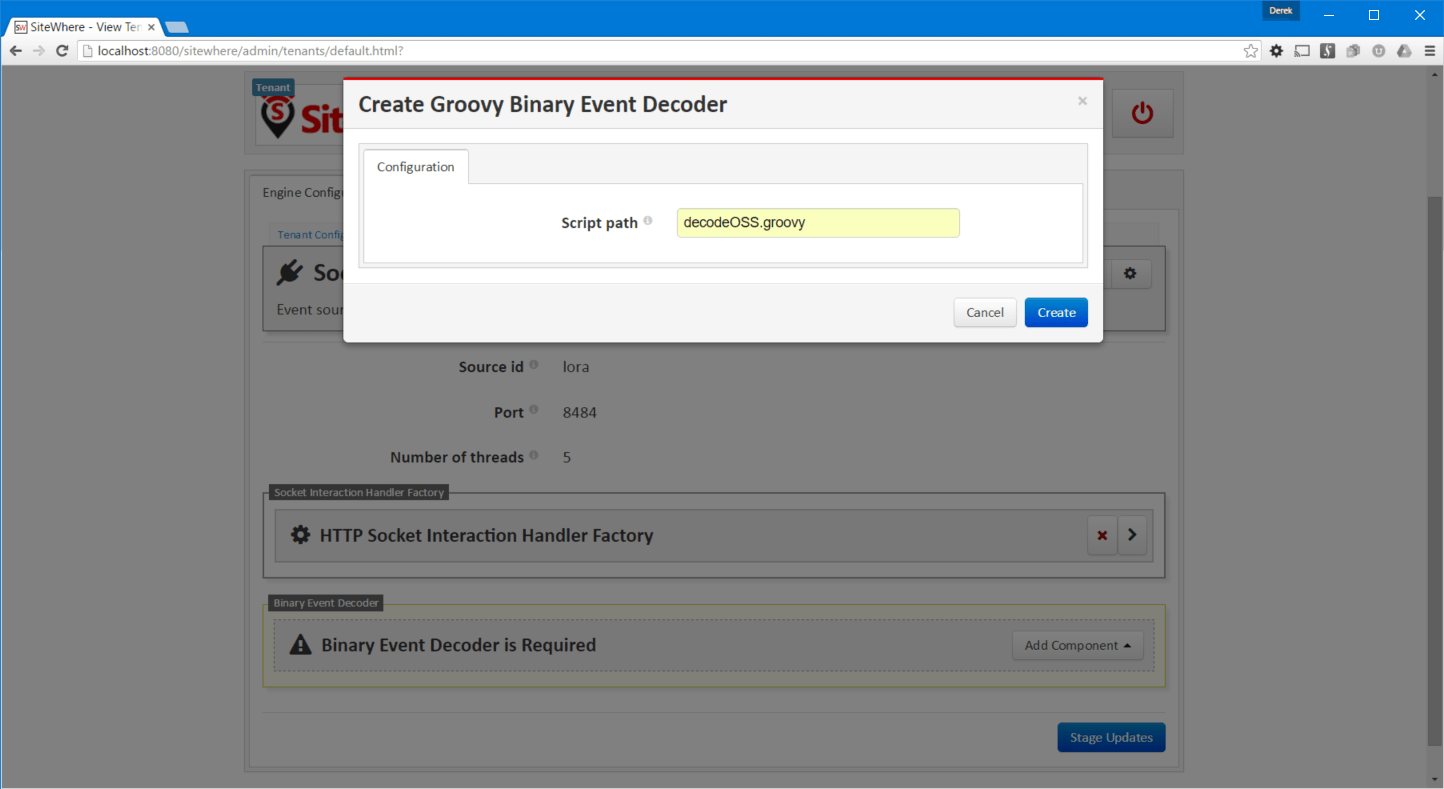 SiteWhere Documentation HTTP Socket Tutorial