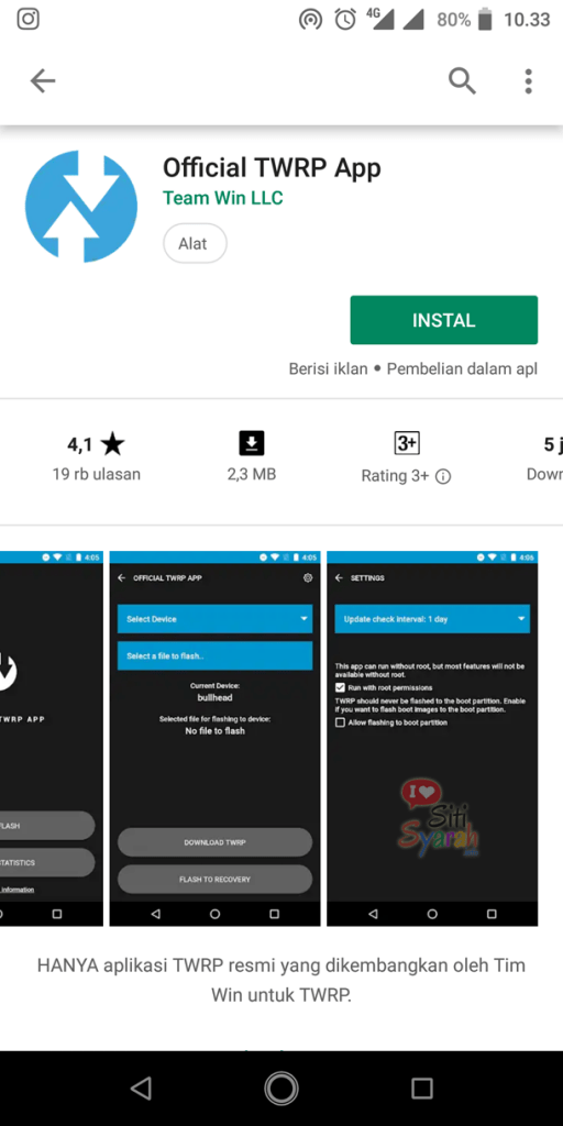 Apa TWRP di Android