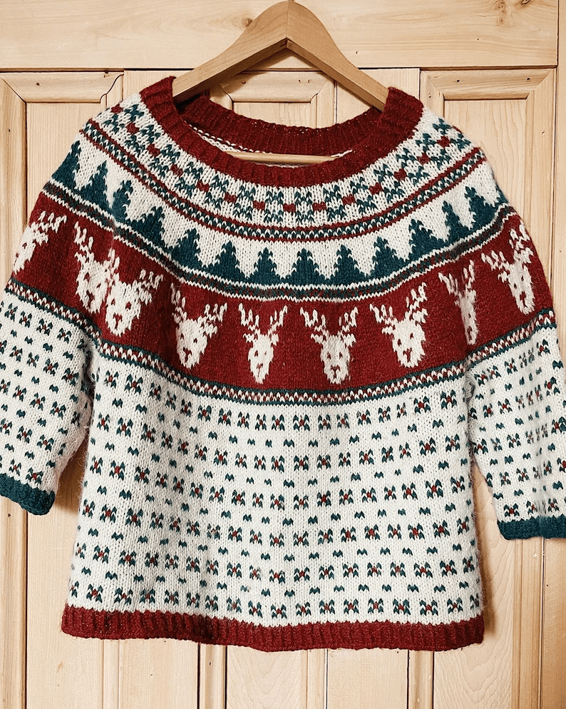 5 Knitted Christmas Sweater Pattern ( SitnCrochet 2024