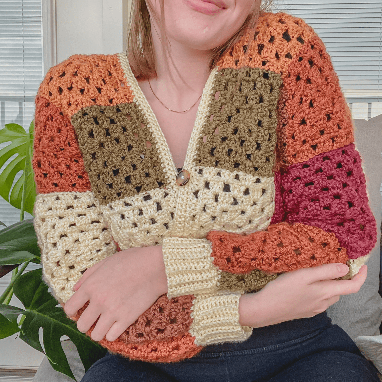 35+ Crochet Granny Square Cardigan Free Pattern ( SitnCrochet 2024