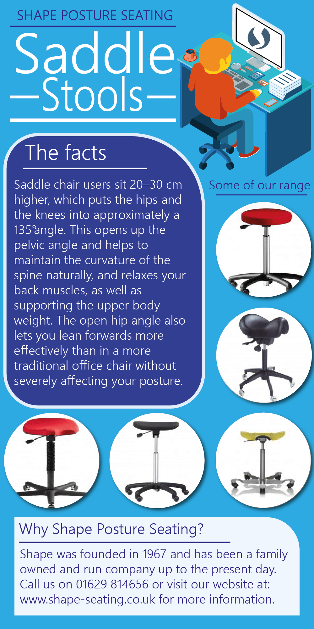 Saddle Stools Sit Stand Desks