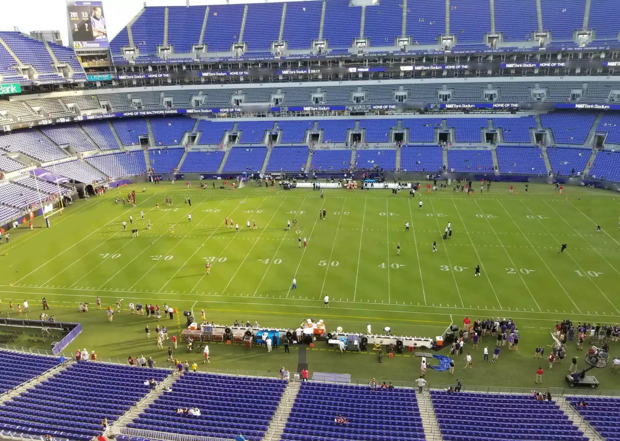 Best seats at the M&T Bank Stadium for Ravens games and concerts