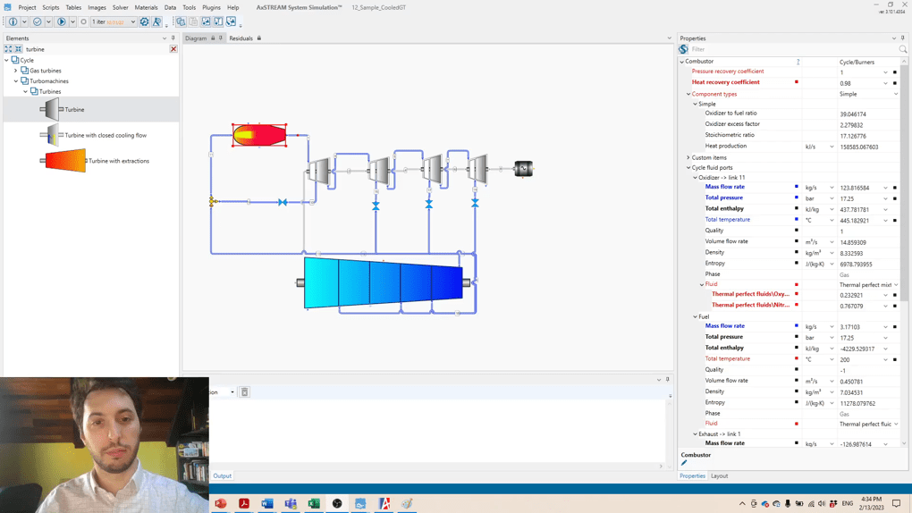 Modeling Gas Cycles in AxSTREAM System Simulation SoftInWay