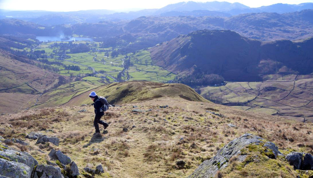 Climbing the Wainwright Fells in the Lake District, Stone Arthur, Seat