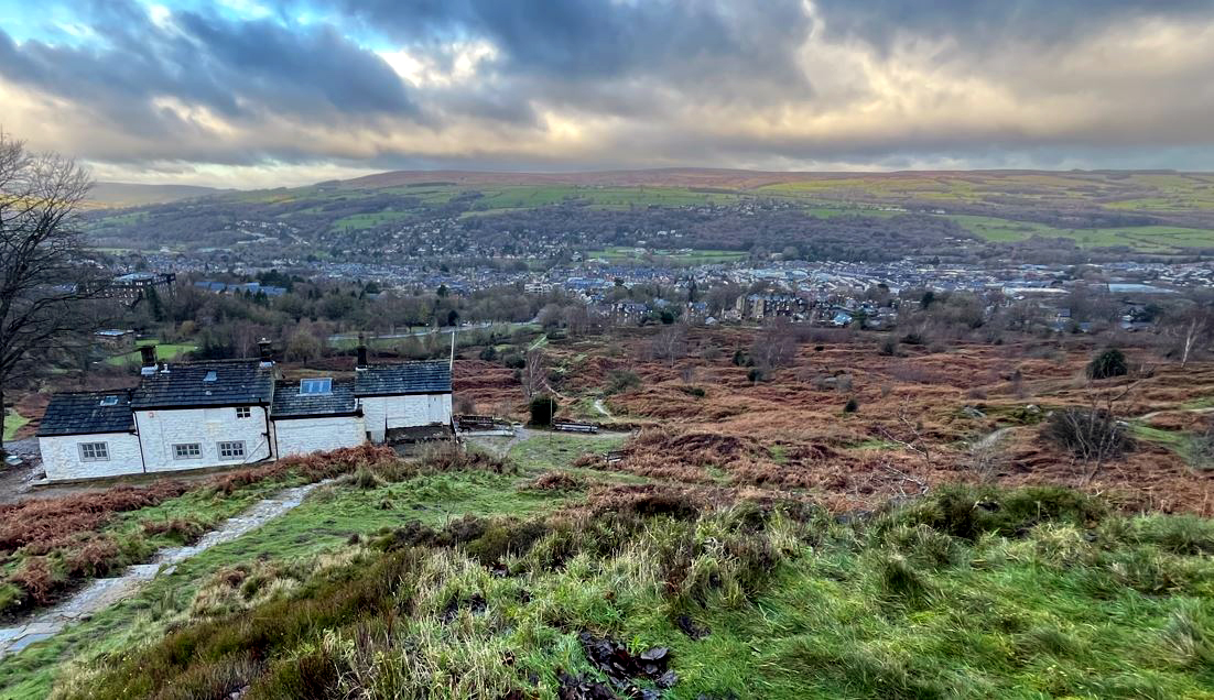 Climbing Yorkshire Hills, Ilkley Moor.