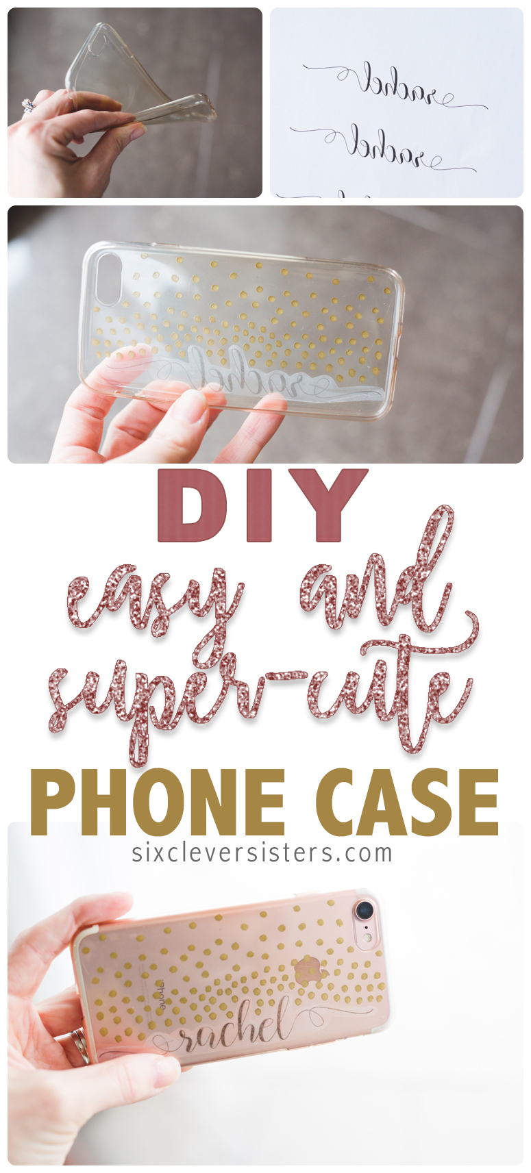 DIY Easy & SuperCute Phone Case! Six Clever Sisters