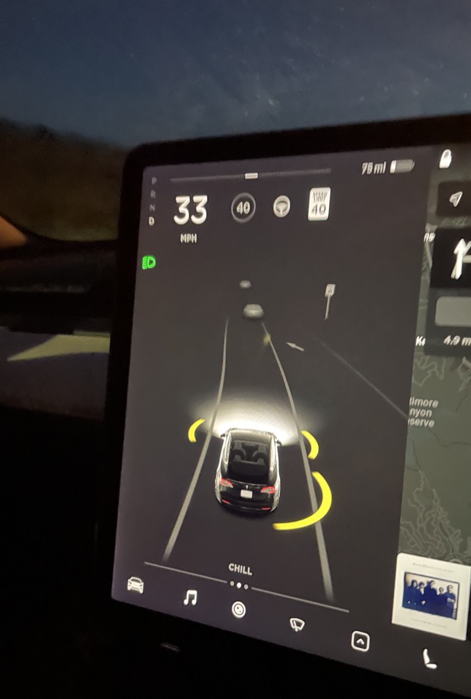 tesla dash