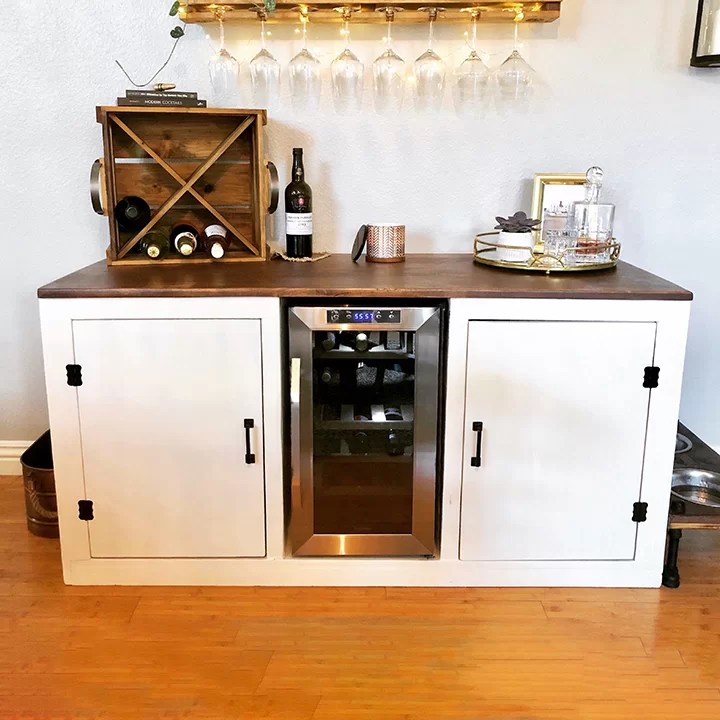 Bar With Mini Fridge Two Birds Home