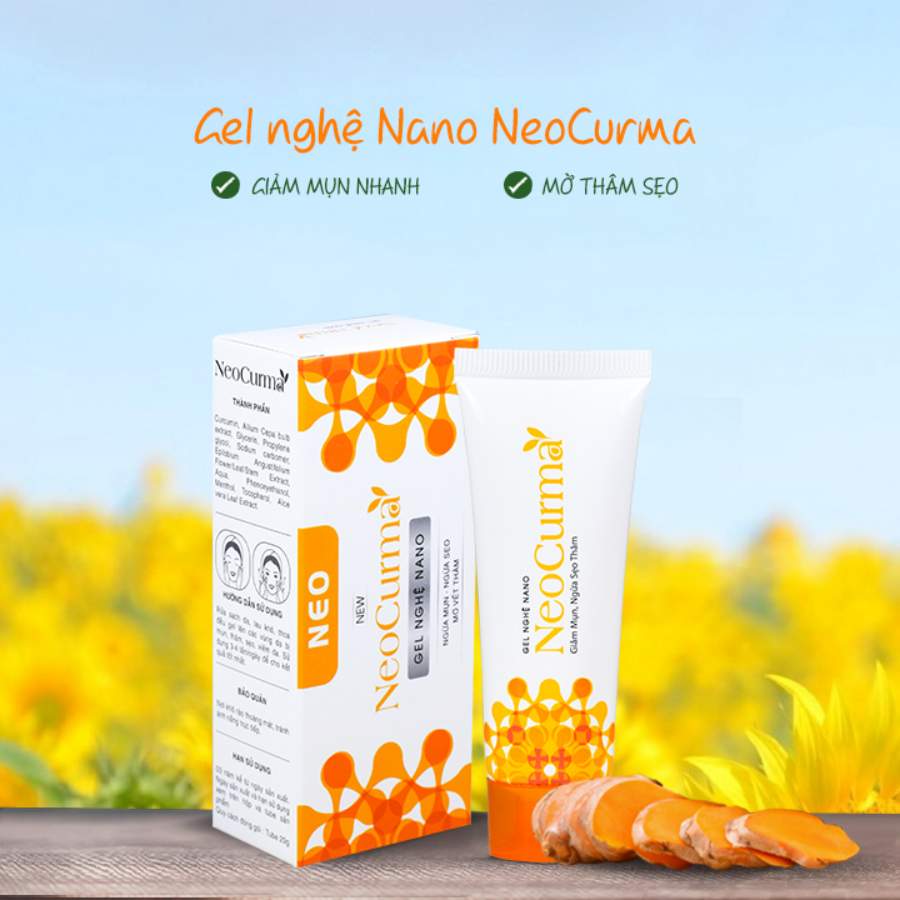Neocurma Nano Turmeric Gel, Acne Treatment 20g SIXMD Vietnamese