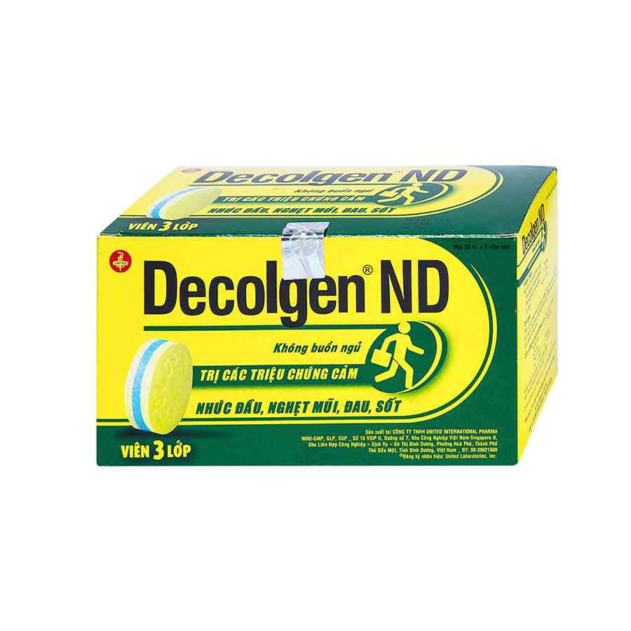 Decolgen ND Relieves symptoms for colds and flu, headache and fever