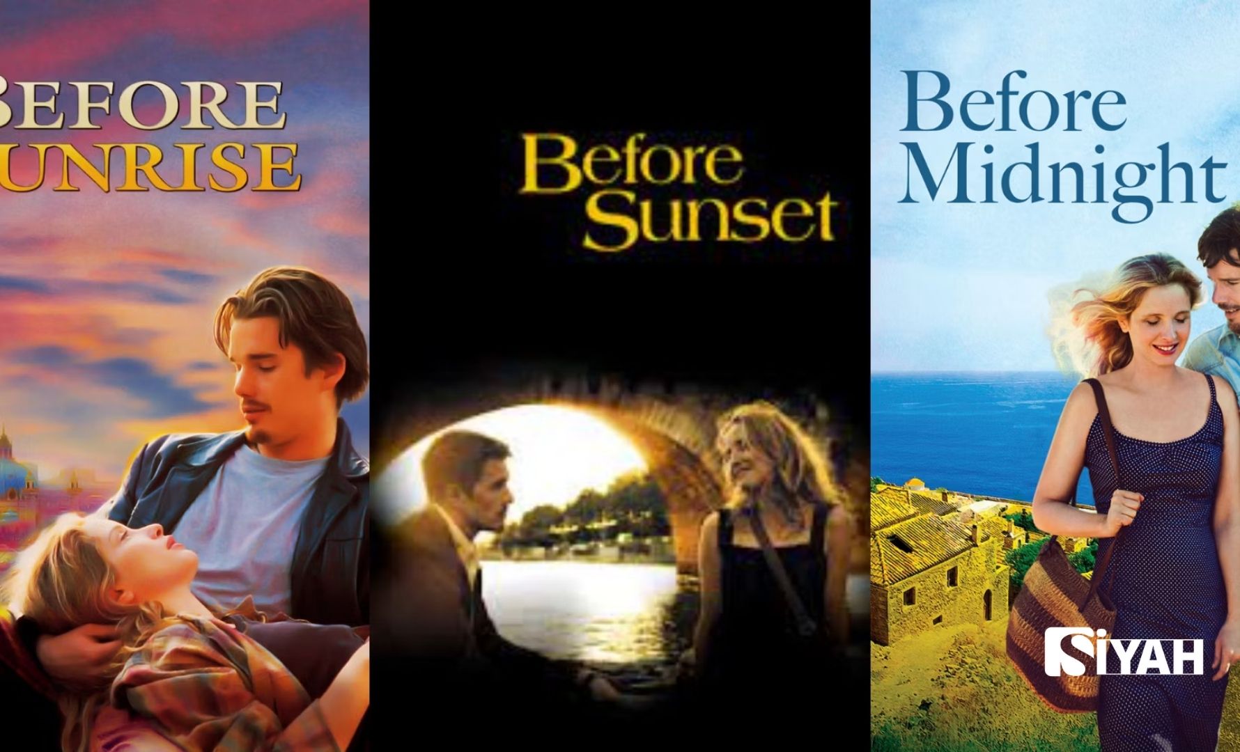 Mükemmel bir film üçlemesi Before Sunrise, Before Sunset, Before