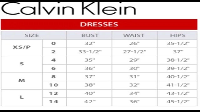 Find Your Perfect Fit with the Ultimate Calvin Klein Dress Size Chart