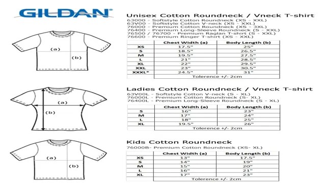Gildan T-Shirt Size Chart: Find Your Perfect Fit Today! – SizeChartly