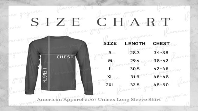 Long Sleeve Shirt Size Chart: Find Your Perfect Fit! – SizeChartly