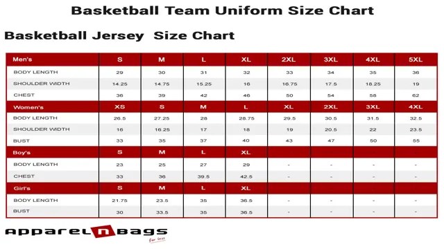 Nike Basketball Jersey Size Chart – Find Your Perfect Fit! – SizeChartly