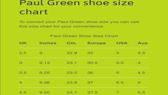 Paul Green Shoe Size Chart: A Complete Guide – SizeChartly