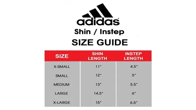 Adidas Shin Guard Size Chart: Your Optimal Protection! – SizeChartly