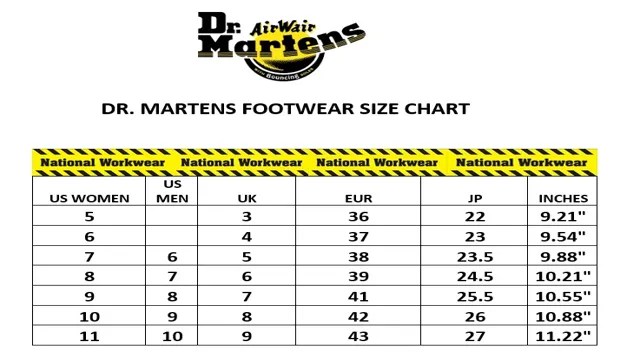 The Ultimate Guide to Dr. Martens Kids Size Chart – SizeChartly