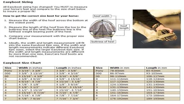 The Ultimate Easy Care Easy Boot Size Chart – SizeChartly