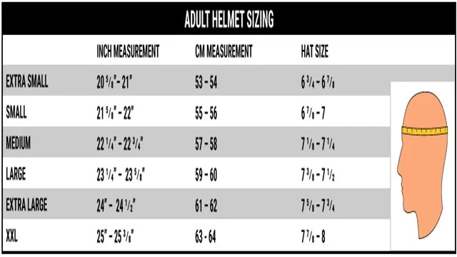 The Ultimate Guide Evo Shield Helmet Size Chart – SizeChartly