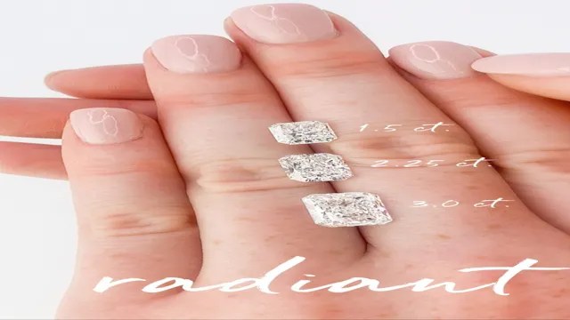 The Ultimate Finger Radiant Cut Carat Size Chart – SizeChartly