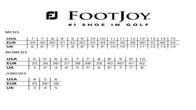 FootJoy Golf Glove Size Chart – SizeChartly