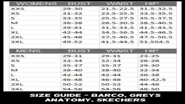 Grey’s Anatomy Scrub Size Chart – SizeChartly