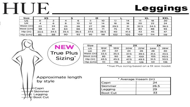 Hue Denim Leggings Size Chart: Find Your Perfect Fit – SizeChartly