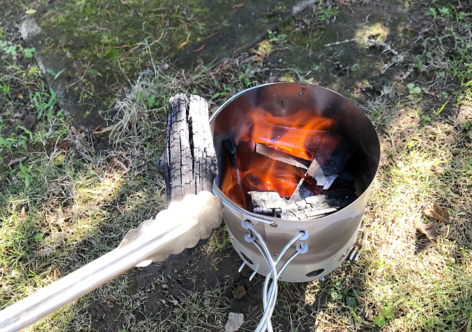 【キャンプ用品／火起し器】放置しても着火するので超楽チン。火消し壺＆炭起しで簡単BBQ。 しぜんらぼ