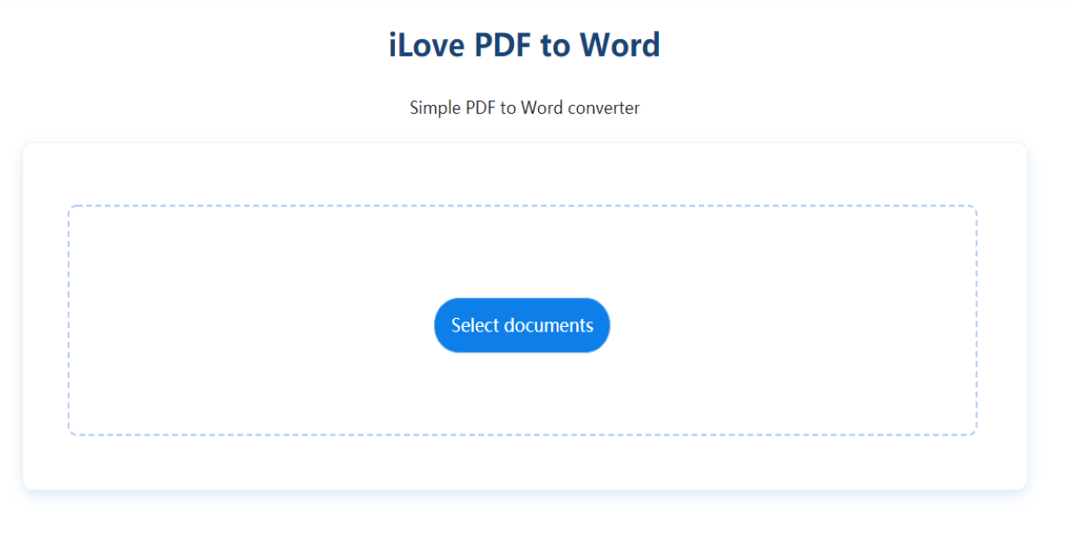 So Easy to Convert PDF to Word I Love PDF