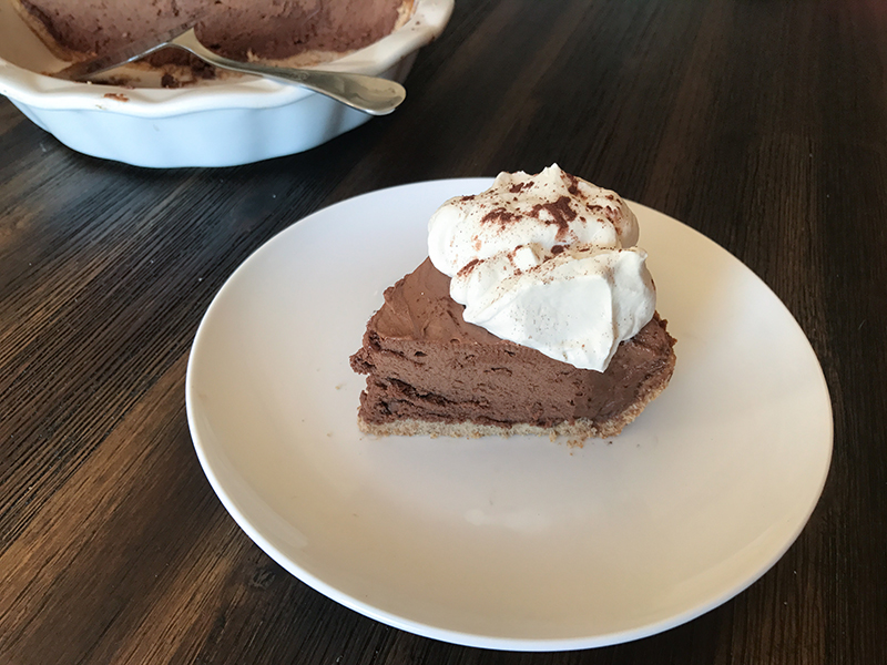 French Silk Pie with Gluten Free Crust Sizzling Mess