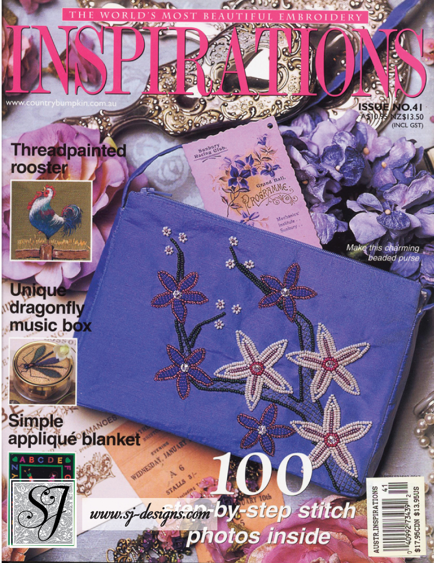 Australian Inspirations embroidery magazine 41 SJ Designs