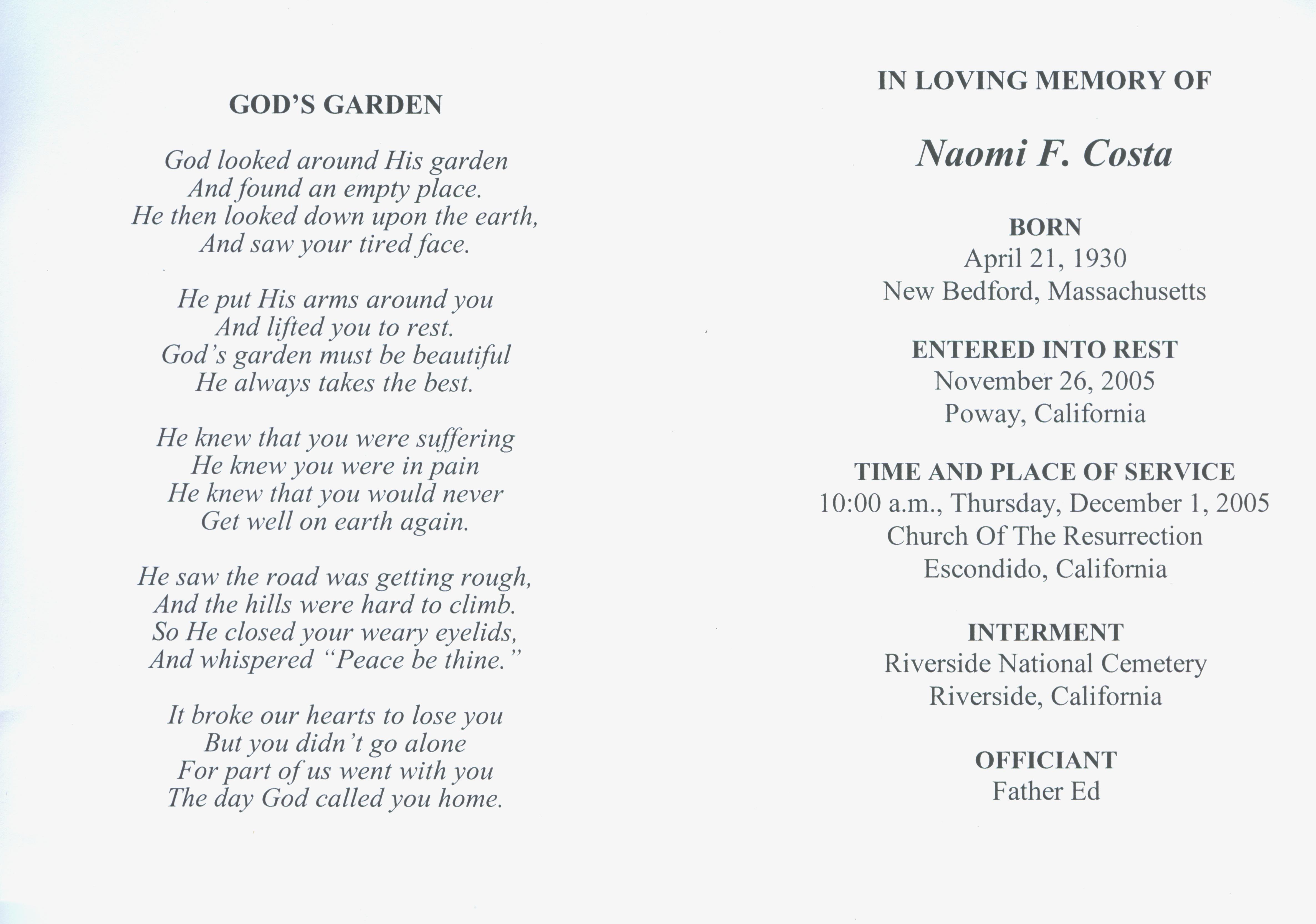 Funeral Notice