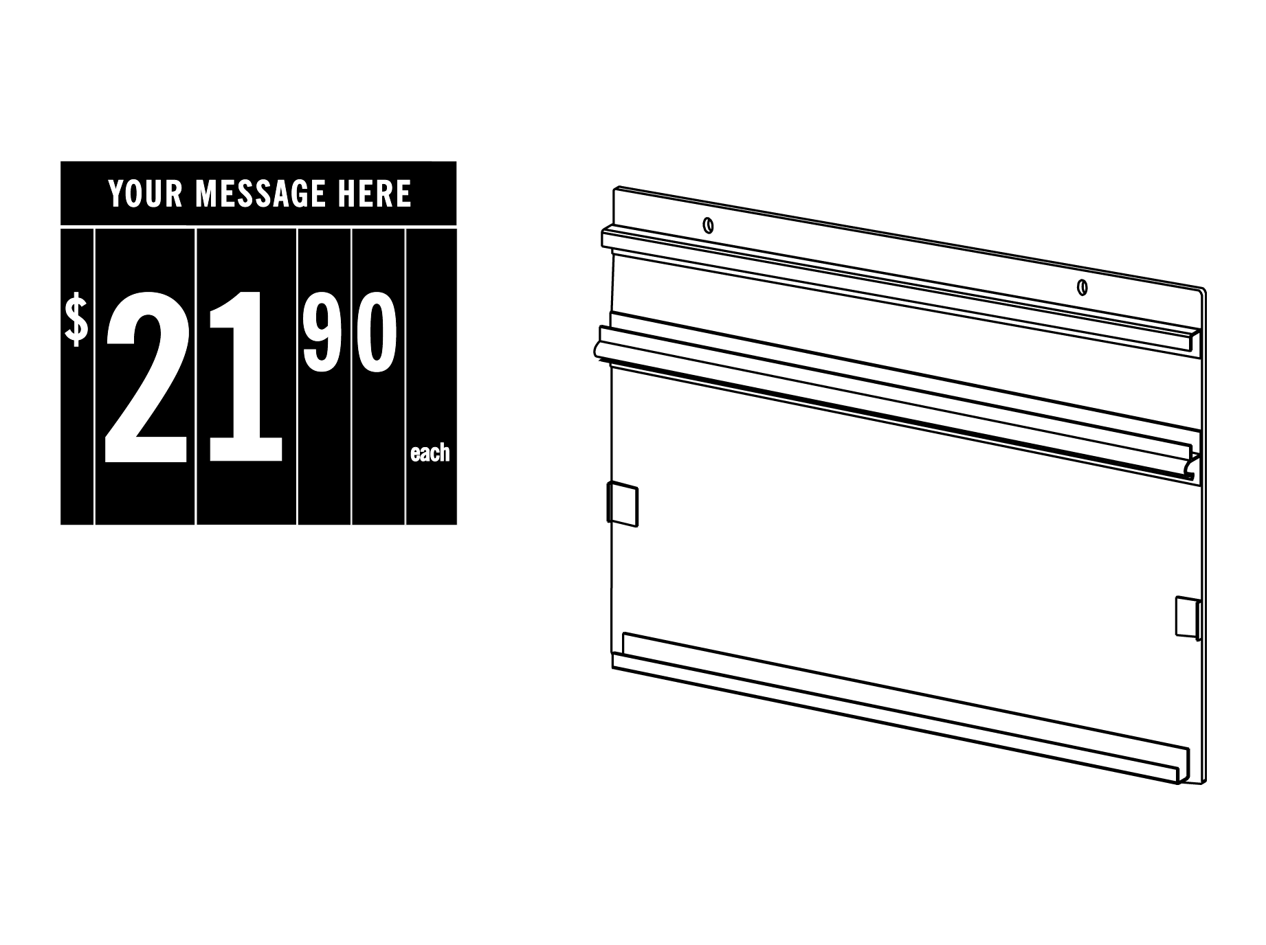 » Price Board Single Sided