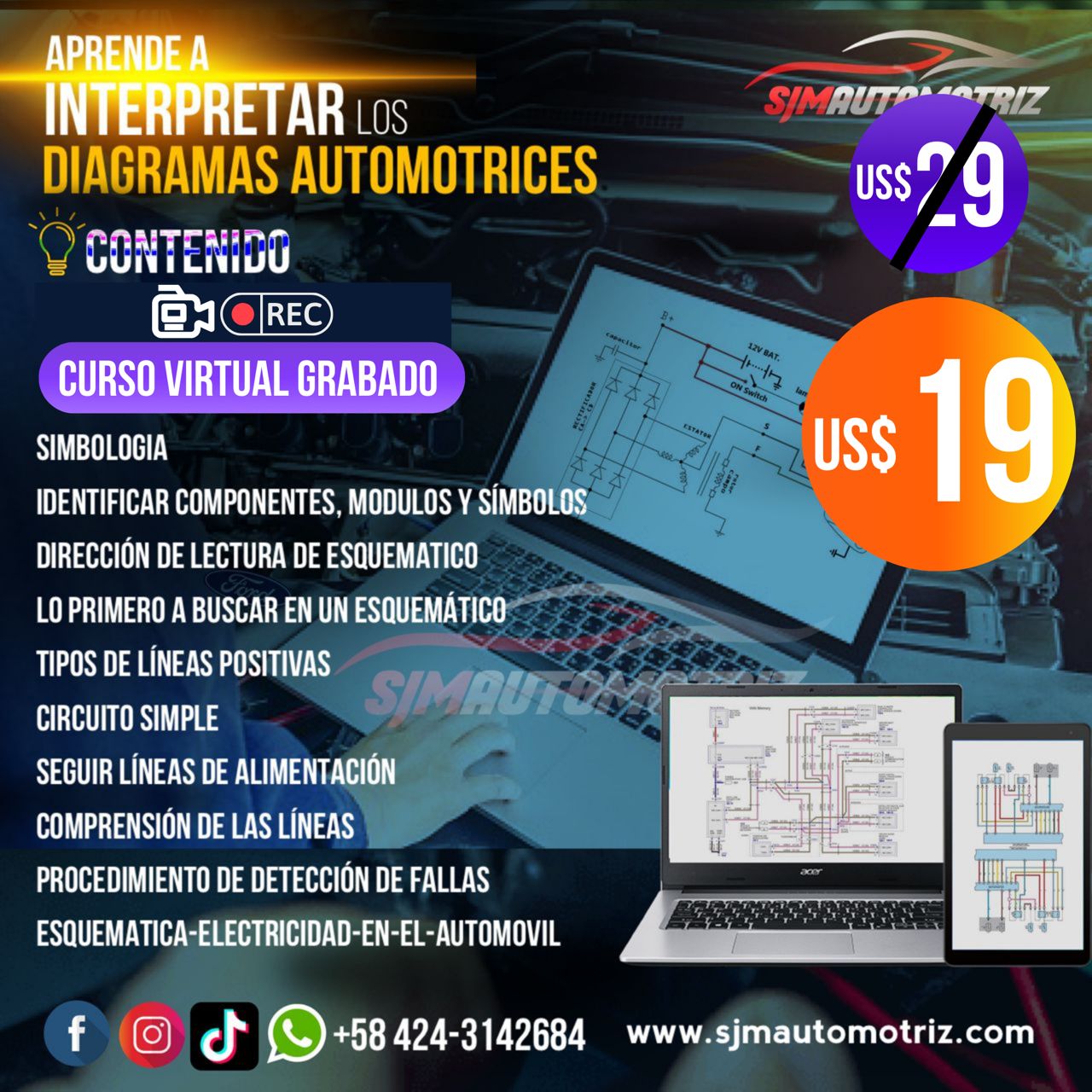 🚀Curso de Interpretación de Diagramas Eléctricos Automotrices👨‍🏫 - Sjm