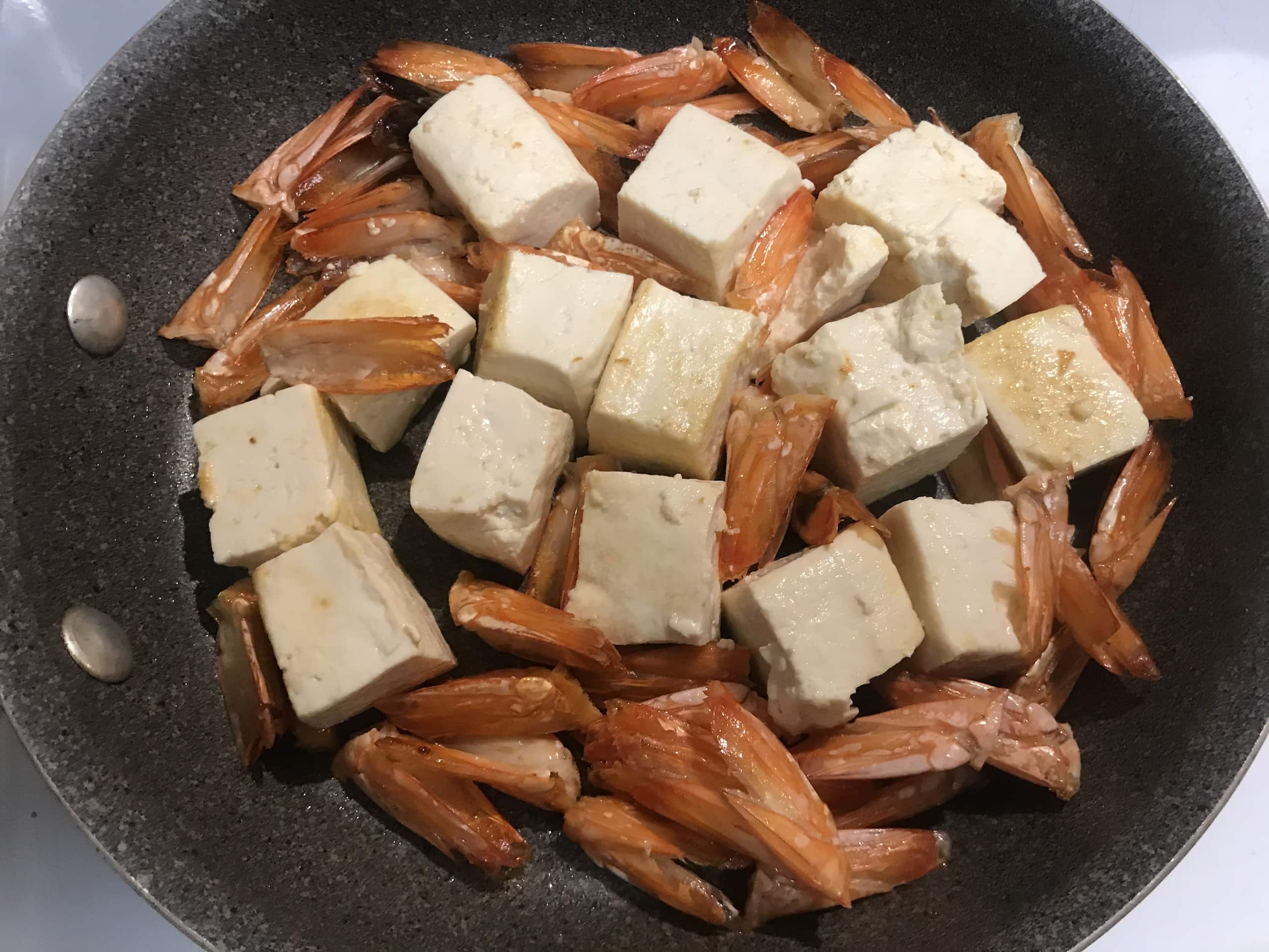 Korean Spicy Soup Noodles and Rice Cakes with Seafood S&J Menu